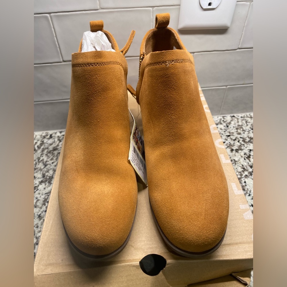 Deia Caramel Brown Suede - Picture 2 of 4